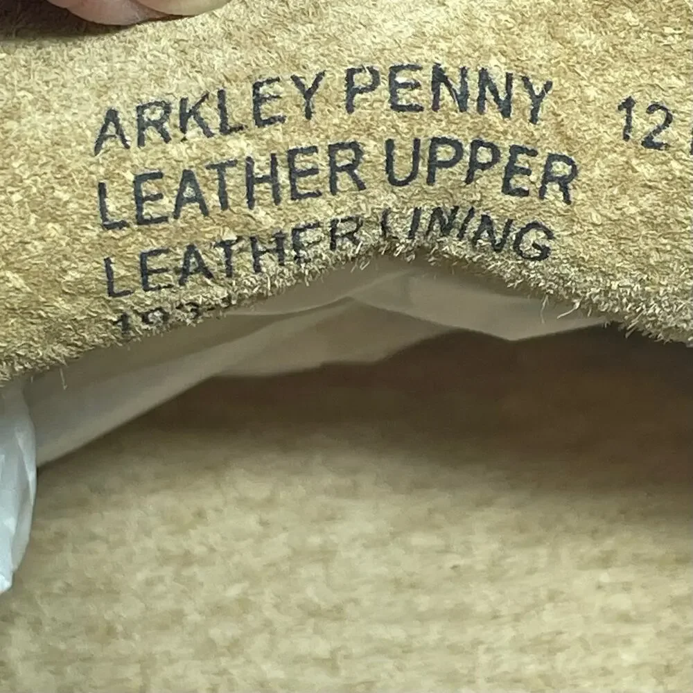 Polo Ralph Lauren Arkley Penny Driving Loafers Men’s Size 12D Tan Leather EUC